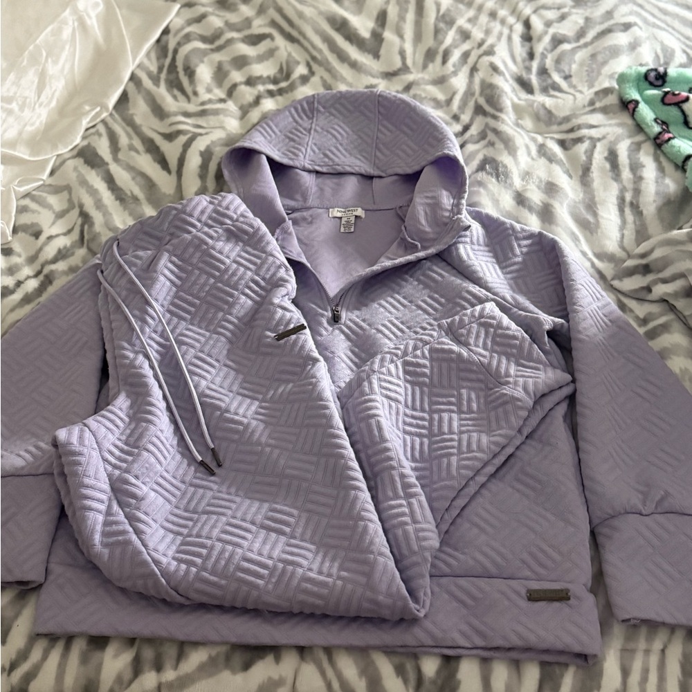 Lavender Quilted Sweat Suit